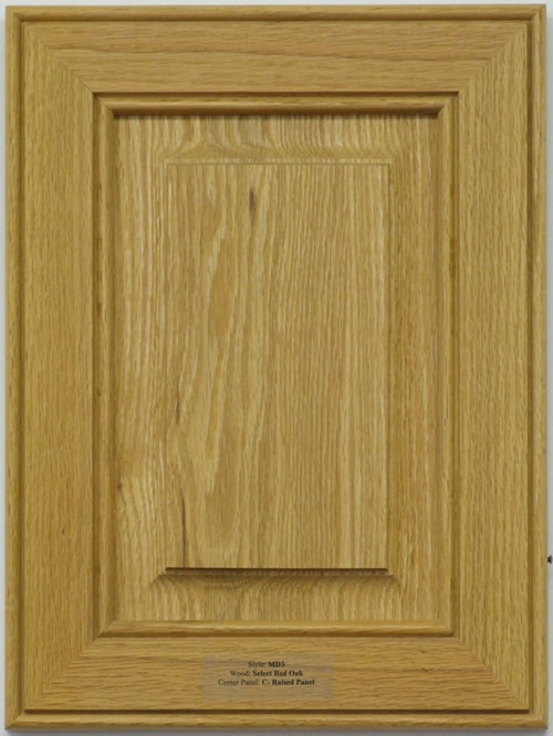 Radison Raised Panel Mitered Cabinet Door in Oak